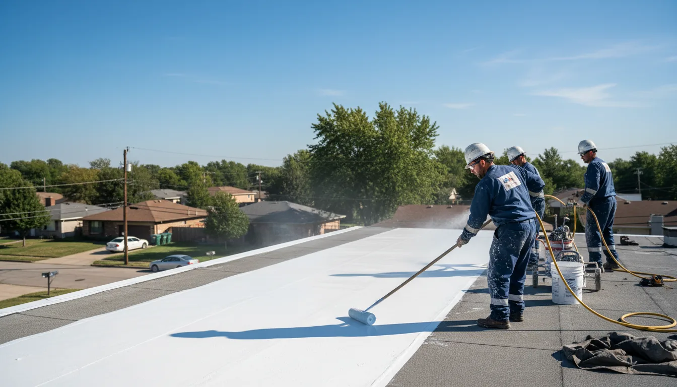 Commercial roof coating in Howard, OH near me